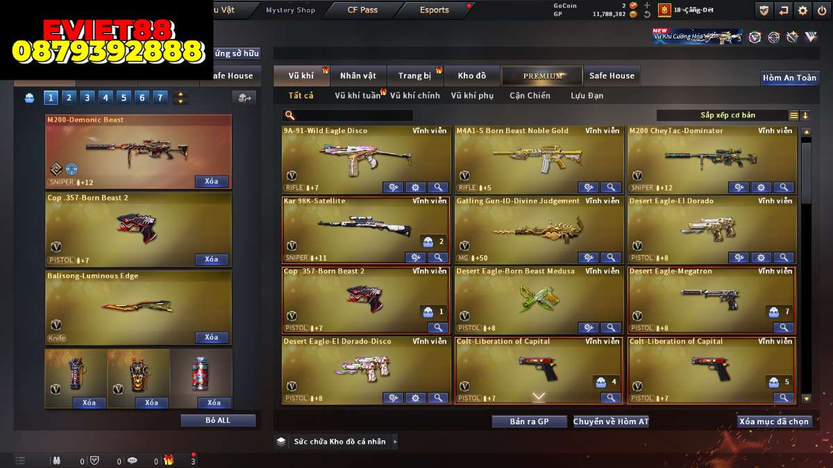 shop acc cf uy tin gia re